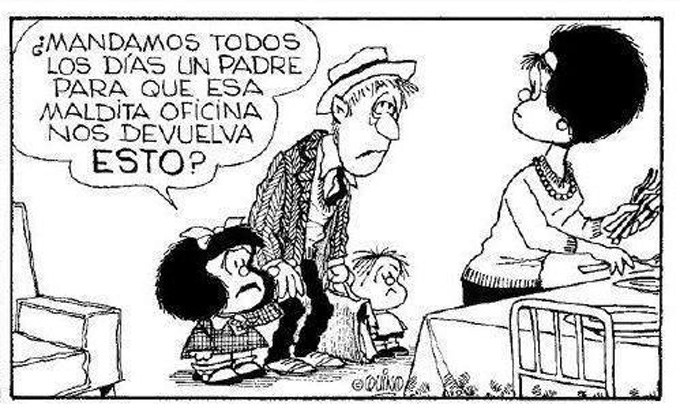Tirinha Mafalda Critica