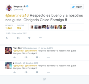 Neymar Jr Escrevendo Em Espanhol